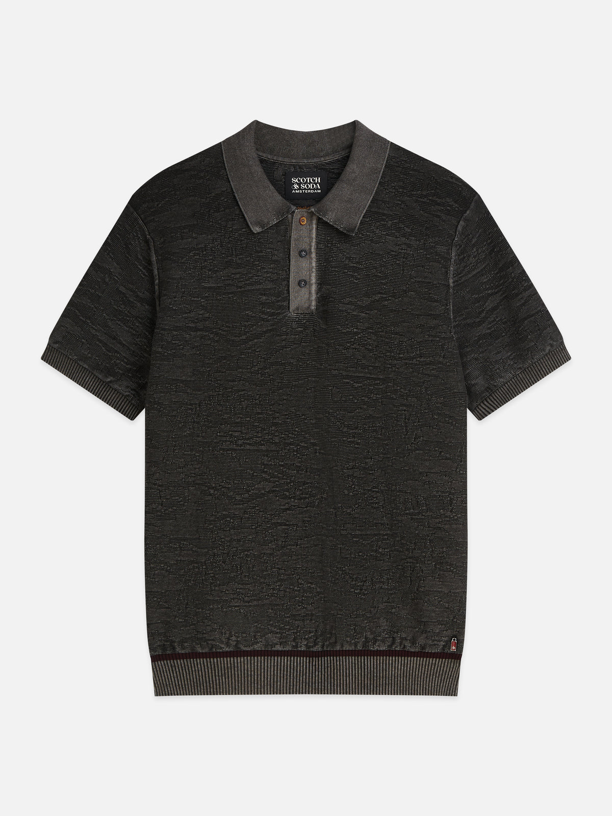 Structured Regular-Fit Polo - Meteorite