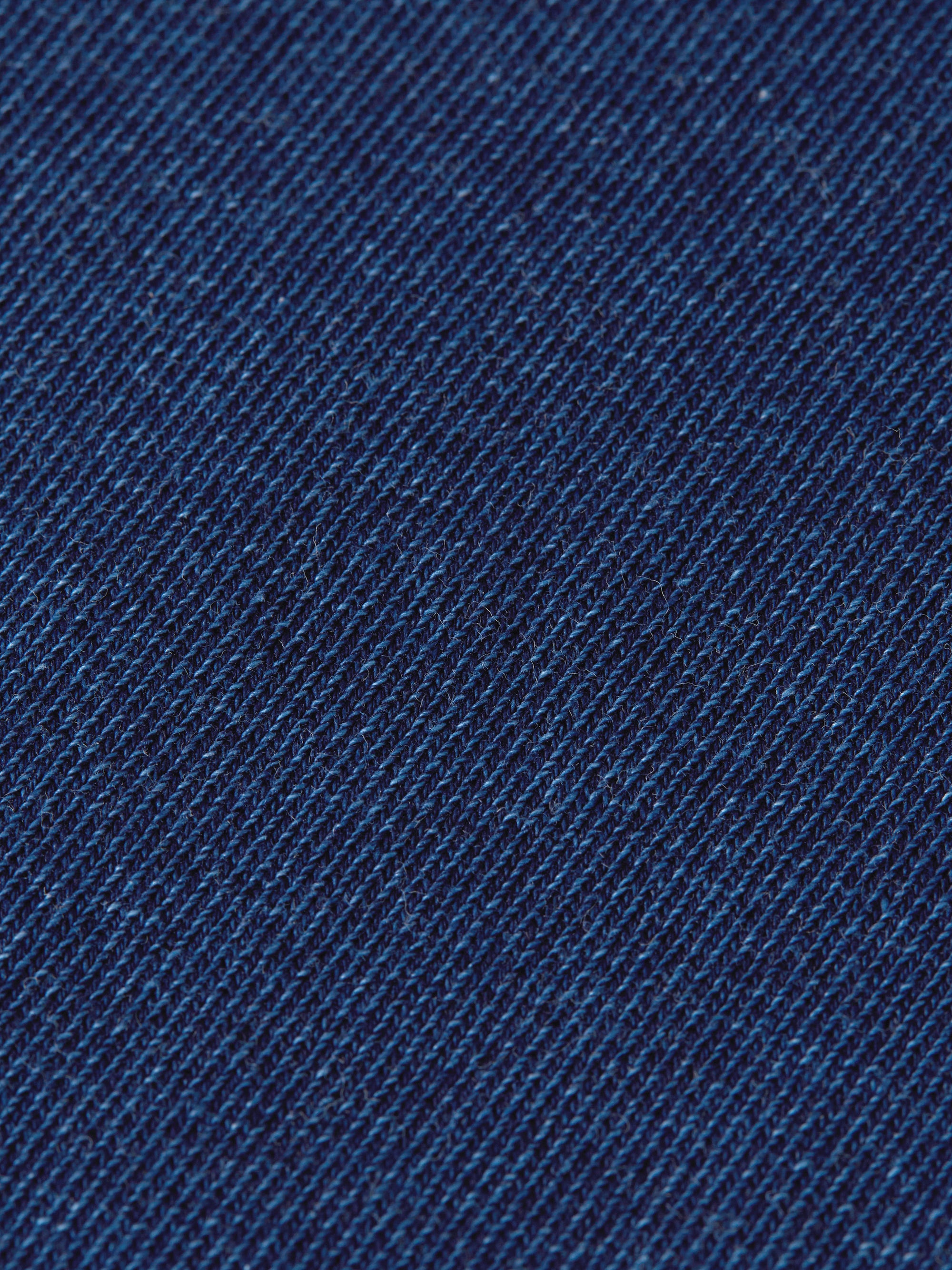 Washed Indigo Half Zip Relaxed Fit Sweatshirt - Washed Indigo