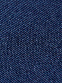 Washed Indigo Half Zip Relaxed Fit Sweatshirt - Washed Indigo