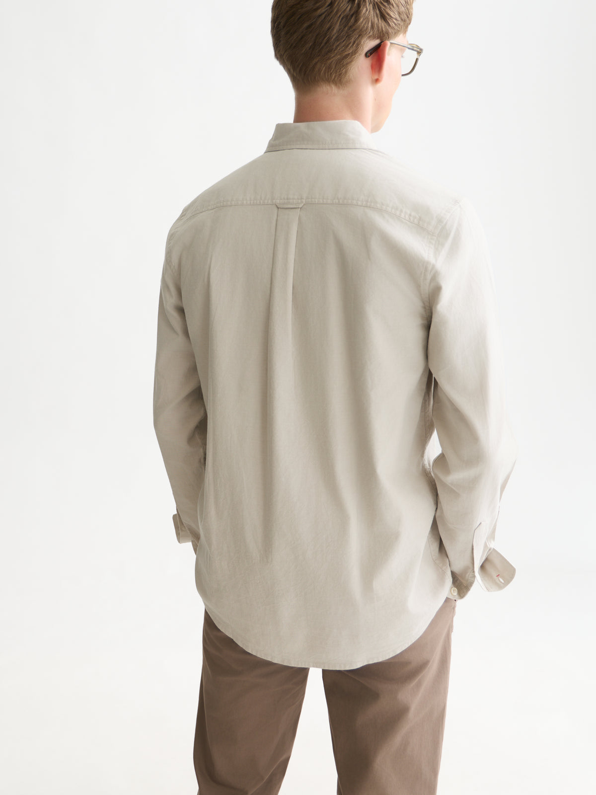 Seasonal Core Solid Oxford Regular-Fit Shirt - Pure Cashmere-2