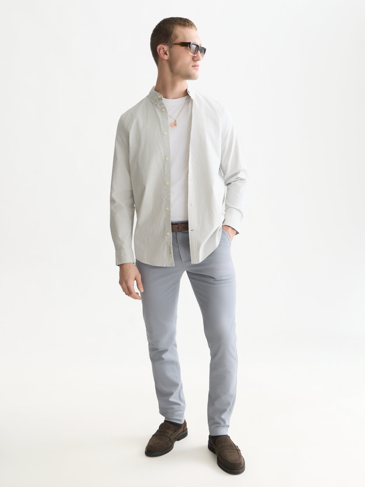 Seasonal Core Oxford Striped Regular-Fit Shirt - Tradewinds Stripe-3