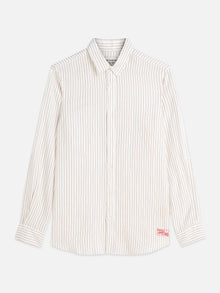 Striped Linen Regular Fit Shirt - Dijon Stripe