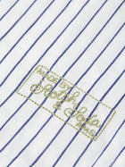 Striped Linen Regular Fit Shirt - Ensign Blue Stripe