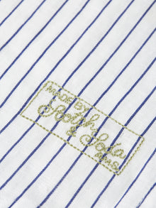 Striped Linen Regular Fit Shirt - Ensign Blue Stripe