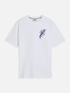 Delfts Blauw Front And Back Artwork Relaxed Fit T-Shirt - Bright White