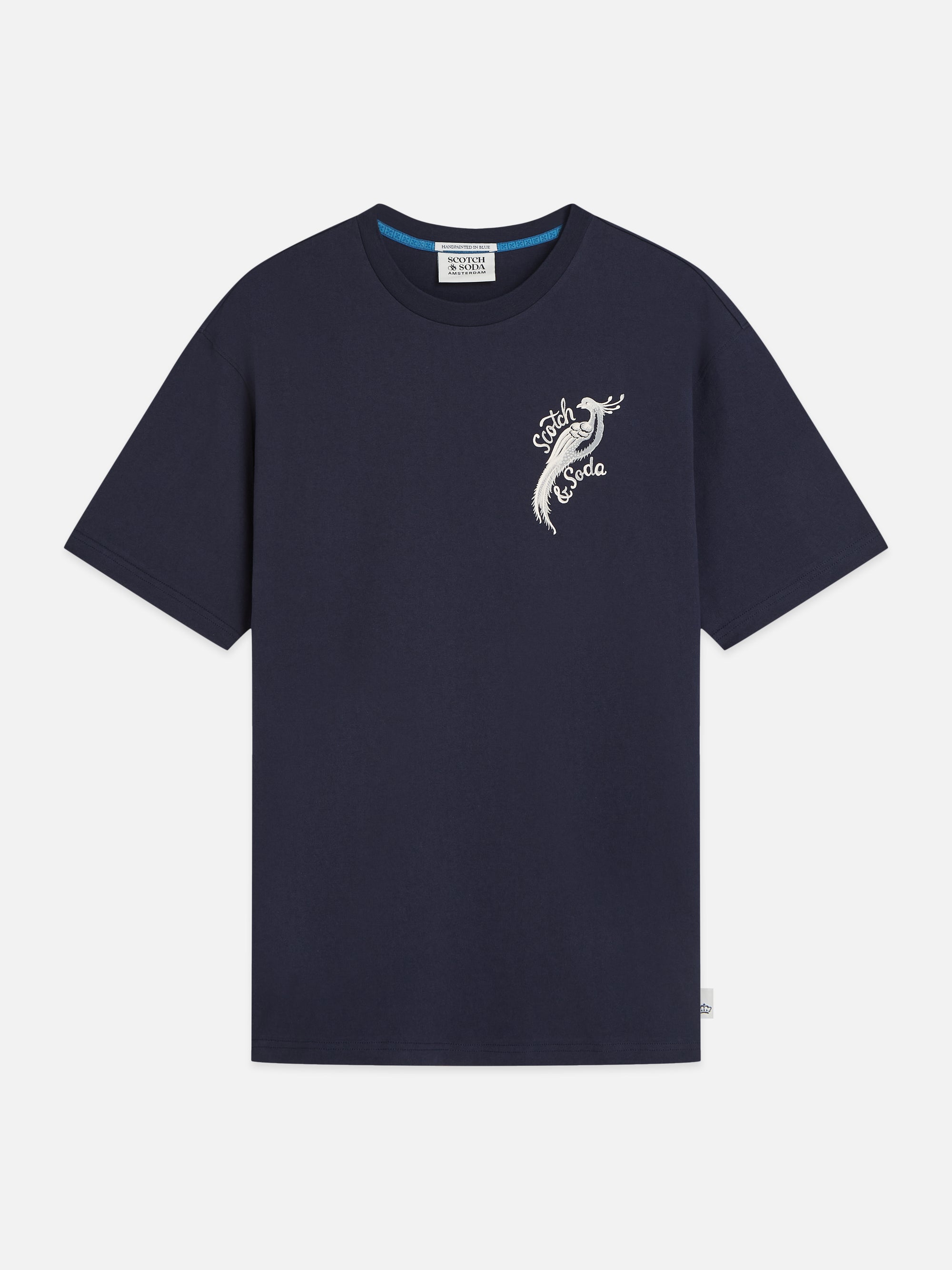 Delfts Blauw Front And Back Artwork Relaxed Fit T-Shirt - Sky Captain