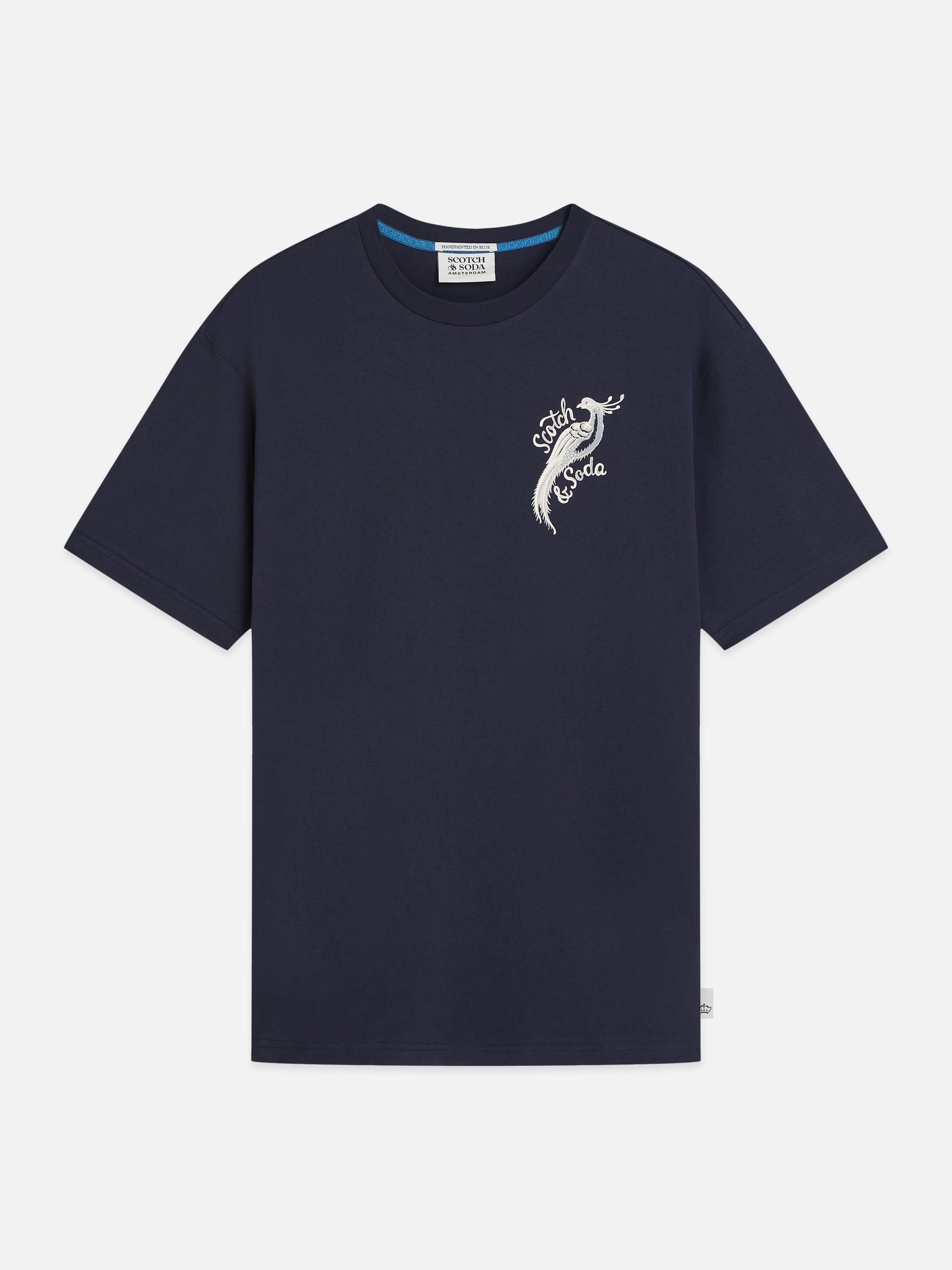 Delfts Blauw Front And Back Artwork Relaxed Fit T-Shirt - Sky Captain