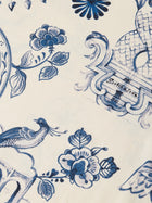 Printed Relaxed Fit T-Shirt - Delft Tiles Blue