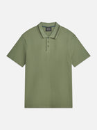 Structured Relaxed Fit Polo - Oil Green
