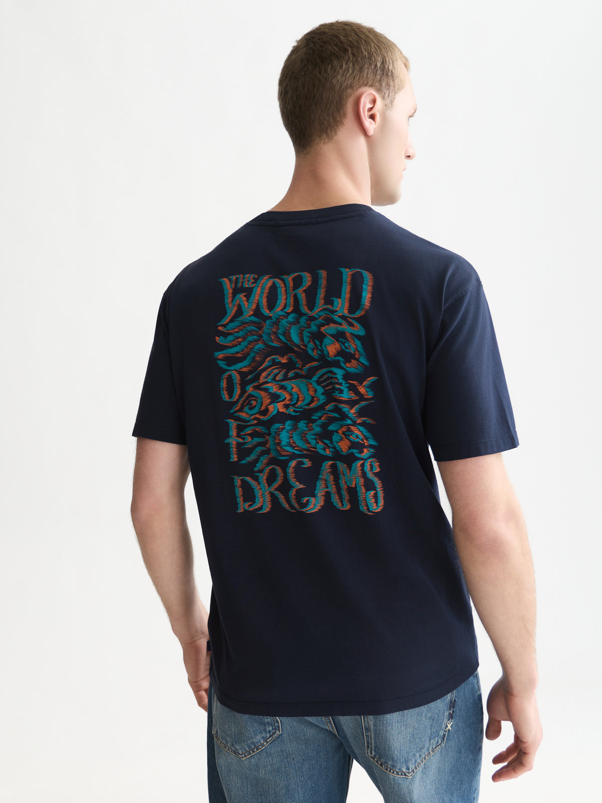 Front And Back Artwork Relaxed-Fit T-Shirt - Sky Captain-2
