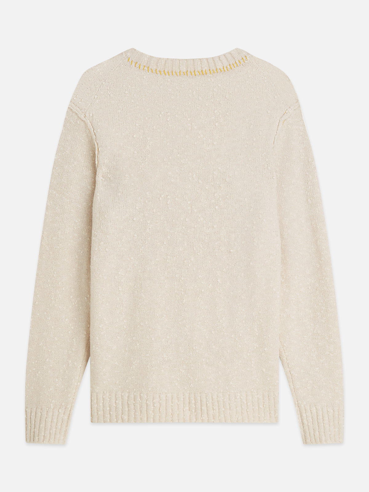 Bouclã‰ Melange Wool-Alpaca-Blend Regular-Fit Pullover - Eggnog Melange