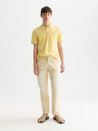Seasonal Core Pique Chest Logo Polo - Raffia