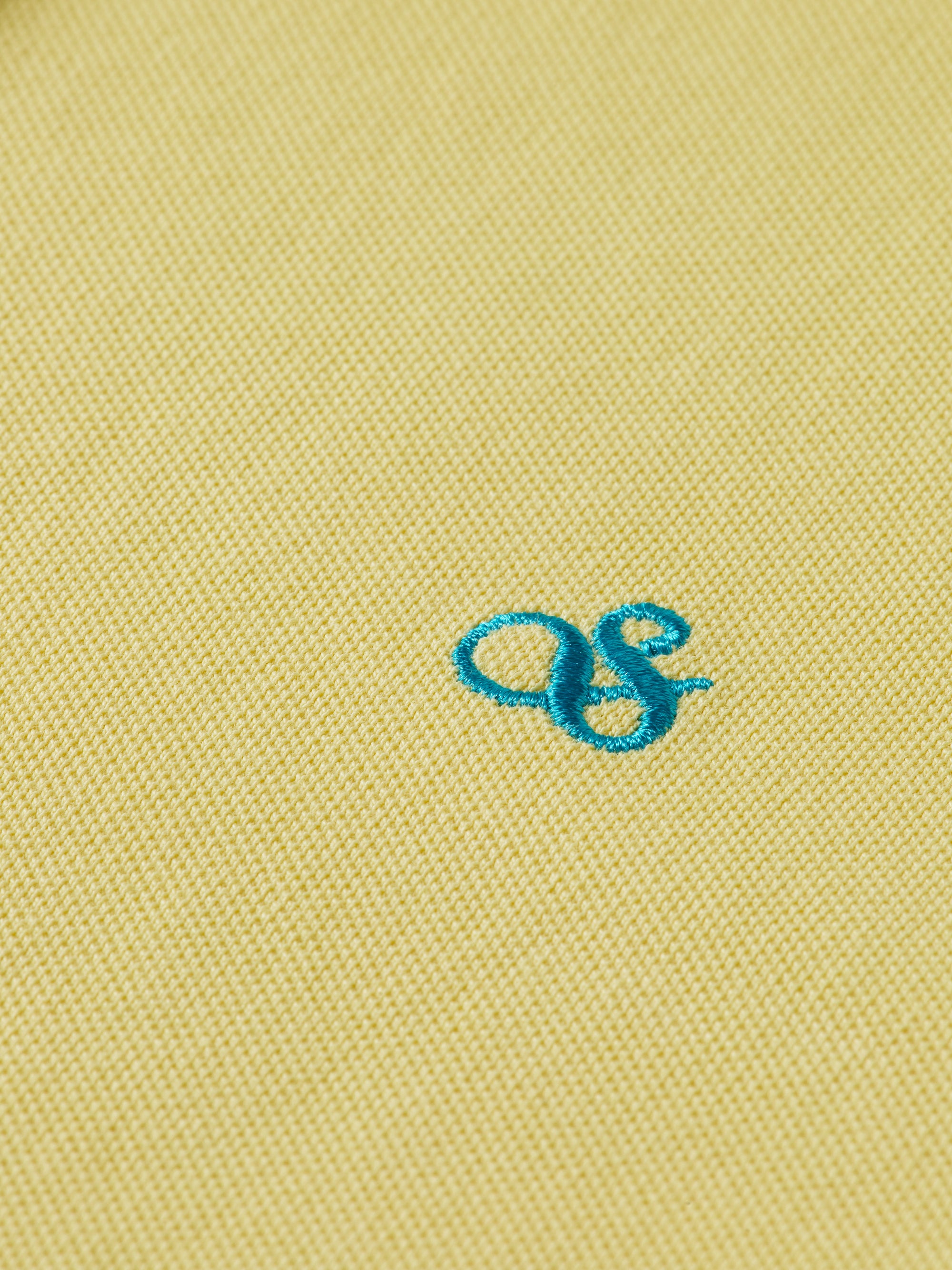Seasonal Core Pique Chest Logo Polo - Raffia