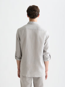 Chemise en lin coupe classique Seasonal Core - Drizzle