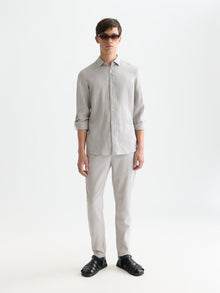 Chemise en lin coupe classique Seasonal Core - Drizzle