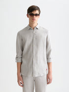 Chemise en lin coupe classique Seasonal Core - Drizzle