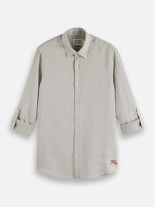 Chemise en lin coupe classique Seasonal Core - Drizzle