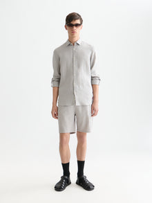 Seasonal Core Fave Cotton Linen Regular Fit Chino Shorts - Grey
