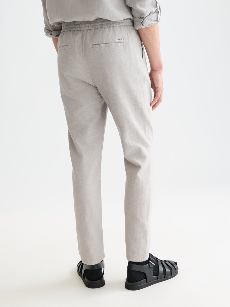 Seasonal Core Warren Cottonlinen Twill Jogger - Grey