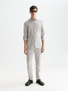 Pantalon de jogging Seasonal Core Warren en sergé de coton et lin - Gris