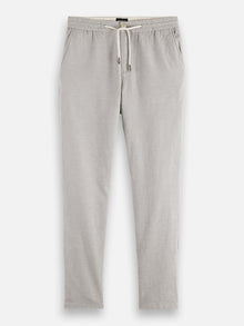 Pantalon de jogging Seasonal Core Warren en sergé de coton et lin - Gris