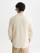Structured Chest Pocket Relaxed Fit Pullover - Eggnog
