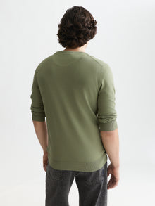 Seasonal Core Ecovero Regular Fit Pullover - Oil Green