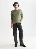 Seasonal Core Ecovero Regular Fit Pullover - Oil Green