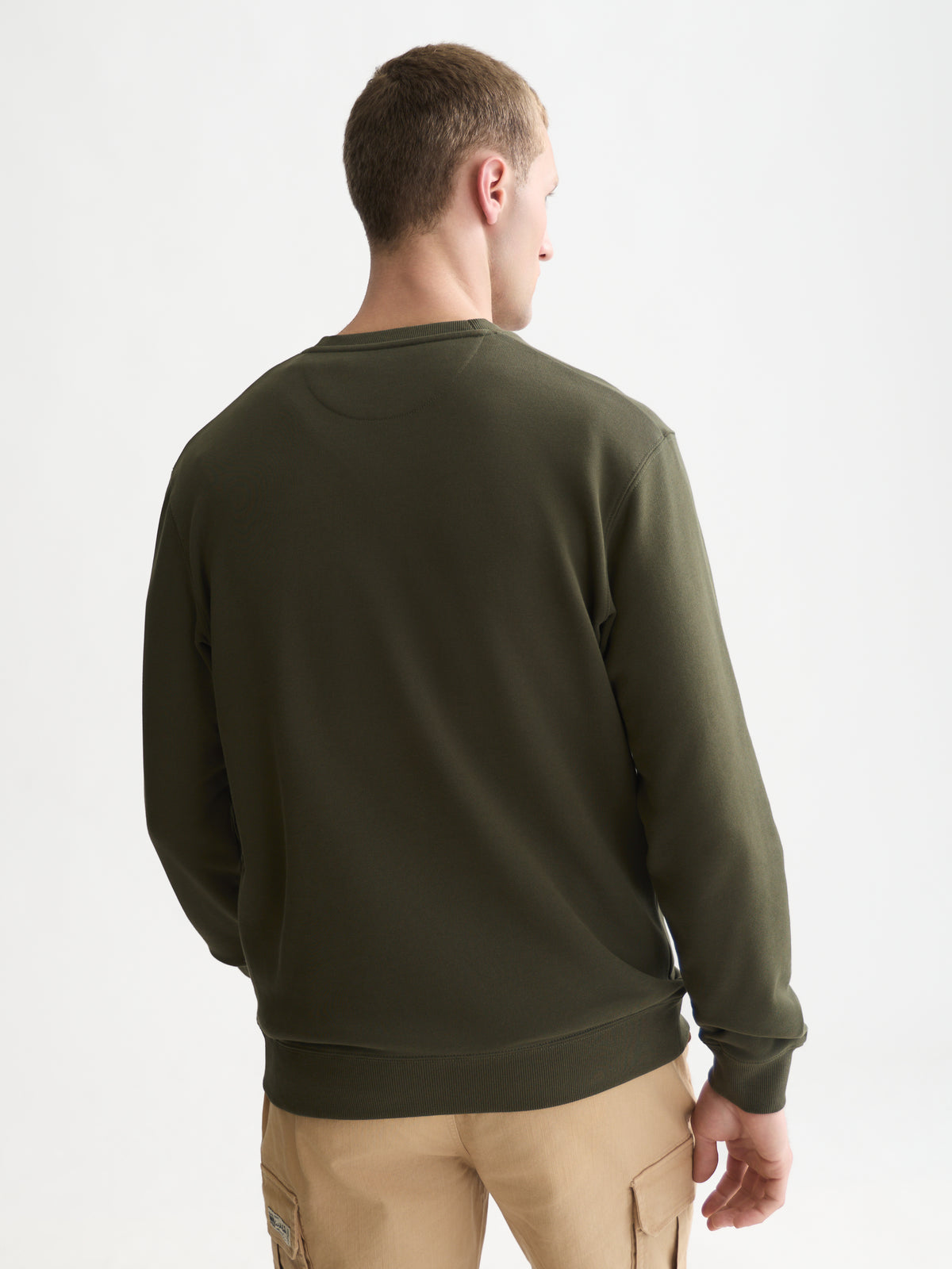Seasonal Core Logo Badge Regular-Fit Sweatshirt - Forest Night-2