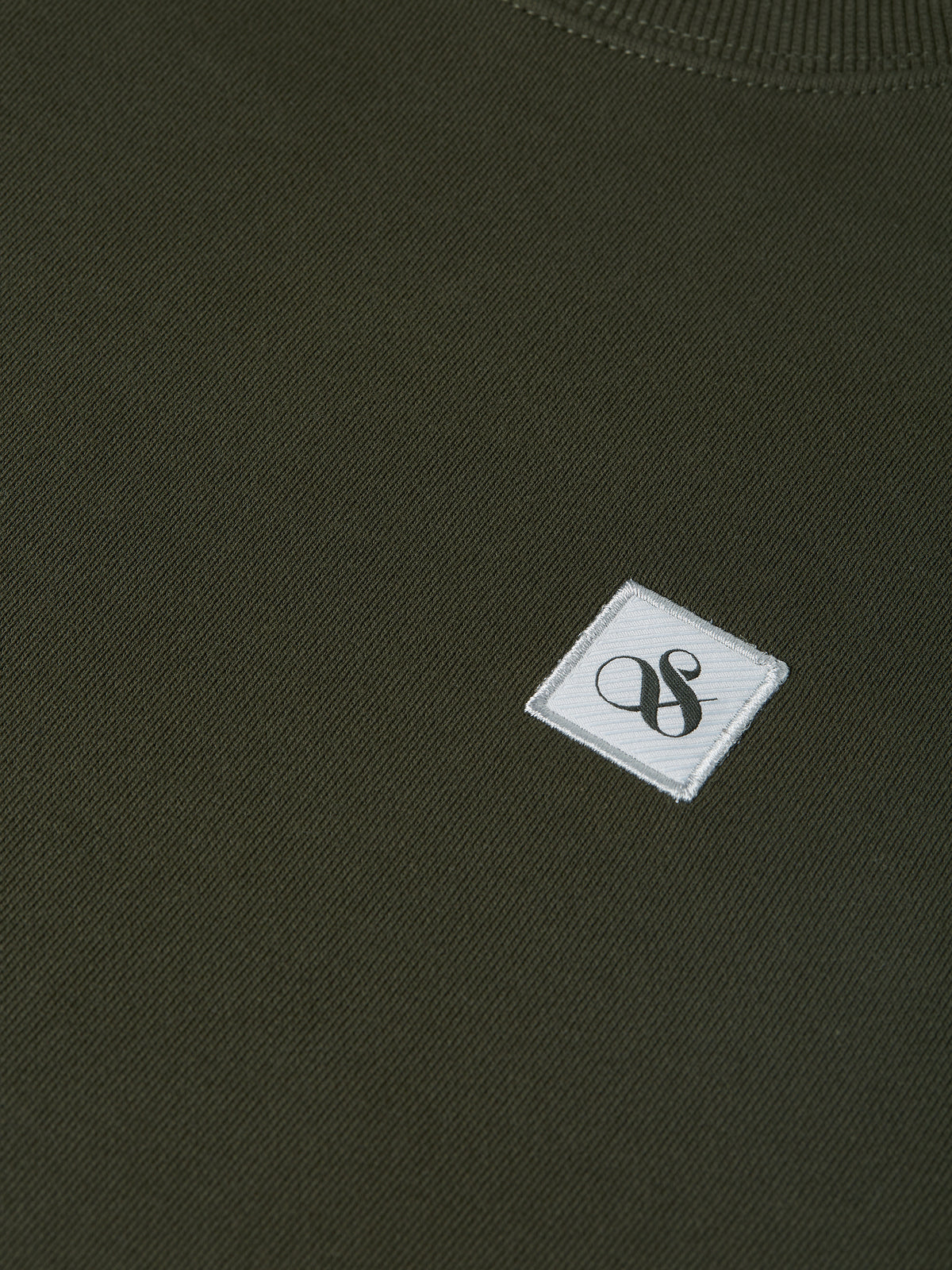 Seasonal Core Logo Badge Regular-Fit Sweatshirt - Forest Night