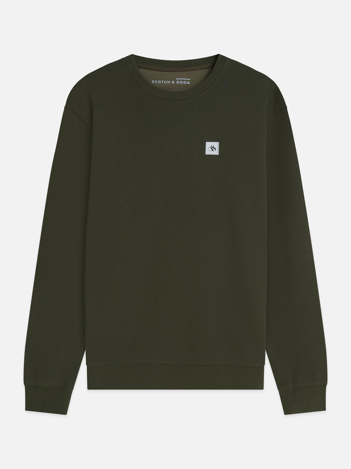 Seasonal Core Logo Badge Regular-Fit Sweatshirt - Forest Night