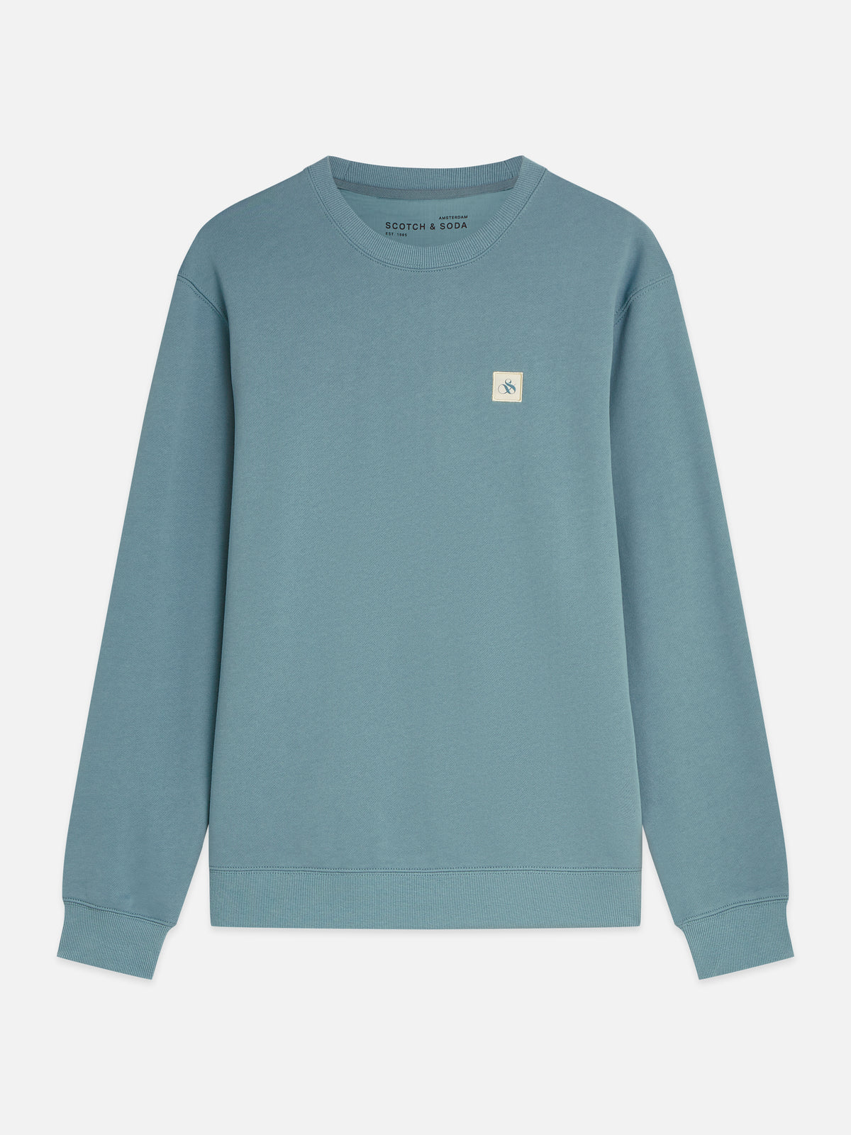 Seasonal Core Logo Badge Regular-Fit Sweatshirt - Adriatic Blue