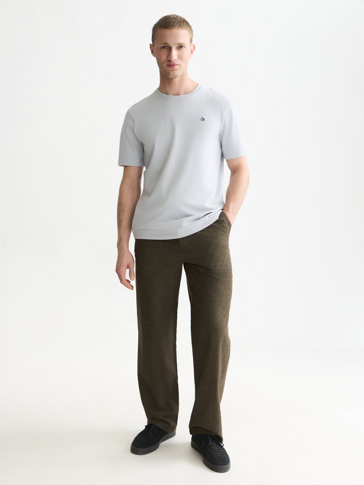 Seasonal Core Chest Logo Regular-Fit T-Shirt - Grey Dawn
