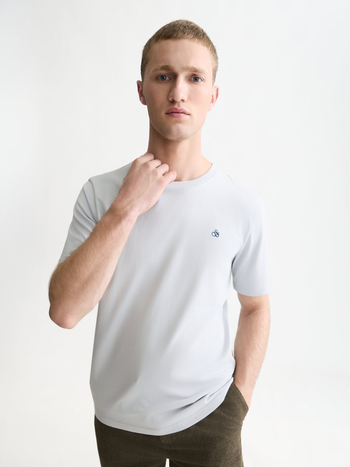 Seasonal Core Chest Logo Regular-Fit T-Shirt - Grey Dawn