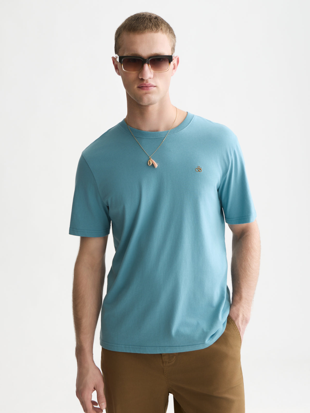 Seasonal Core Chest Logo Regular-Fit T-Shirt - Adriatic Blue