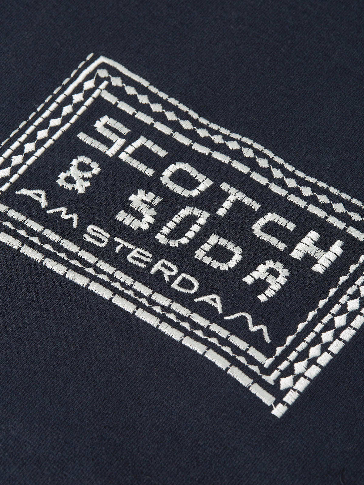 Front Embroidered Artwork Relaxed Fit Sweatshirt - Sky Captain-7
