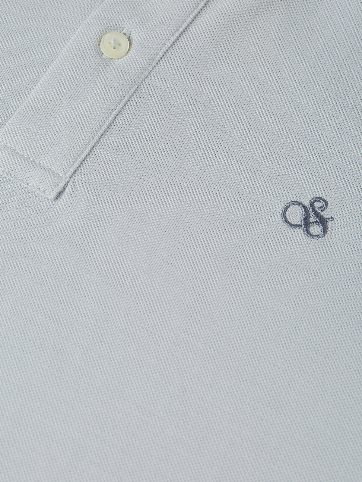 Seasonal Core Pique Chest Logo Polo - Grey Dawn