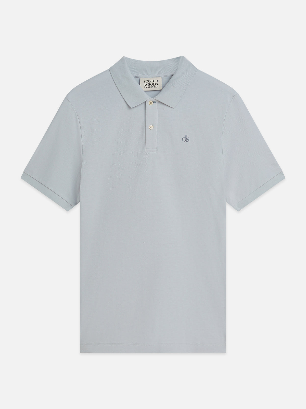 Seasonal Core Pique Chest Logo Polo - Grey Dawn