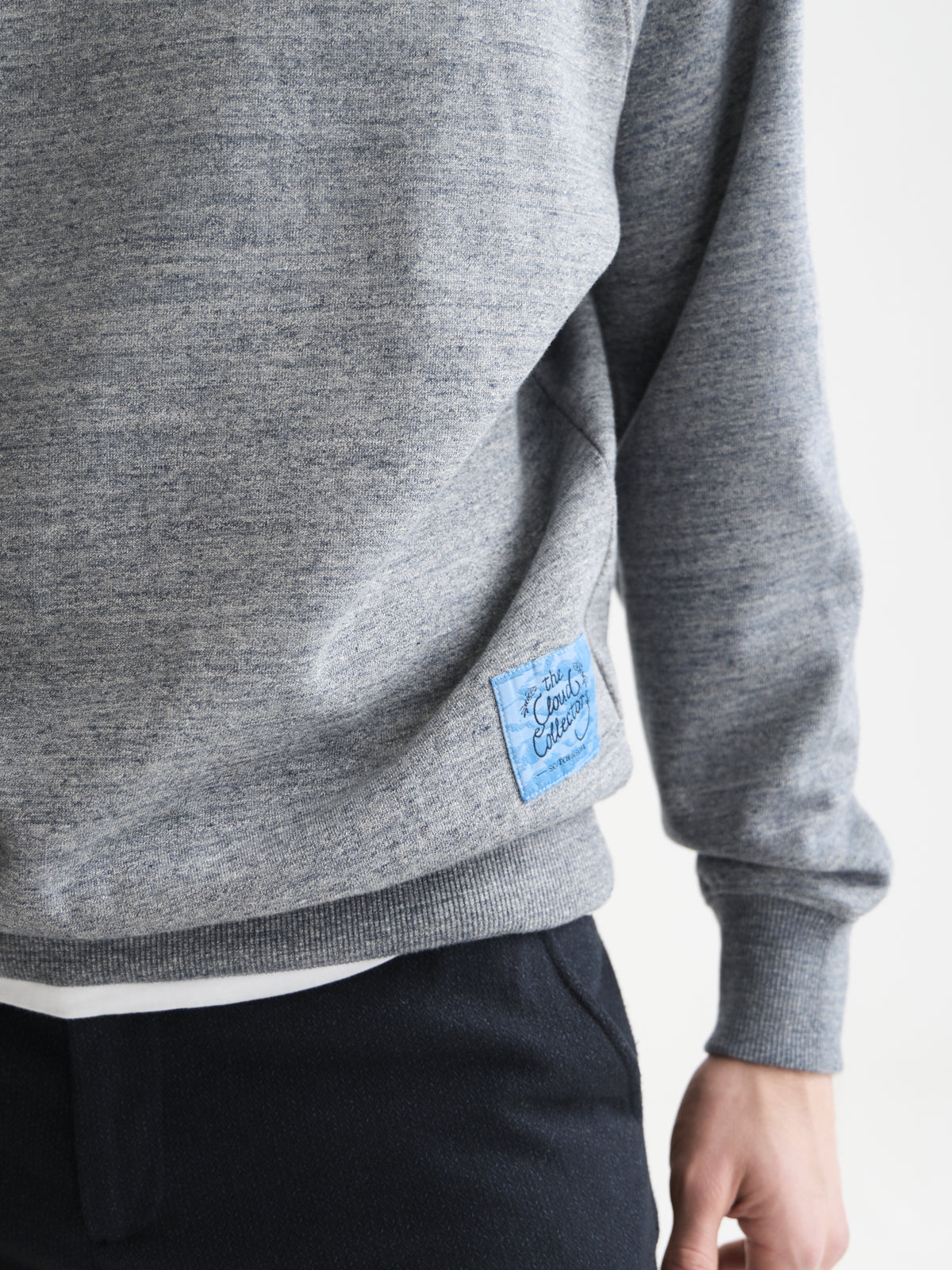 Melange Loose-Fit Sweatshirt - Sky Captain Melange