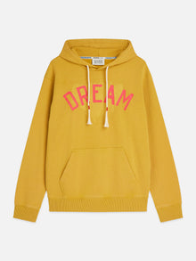 Front Artwork Washed Regular Fit Hoodie - Gold Flake