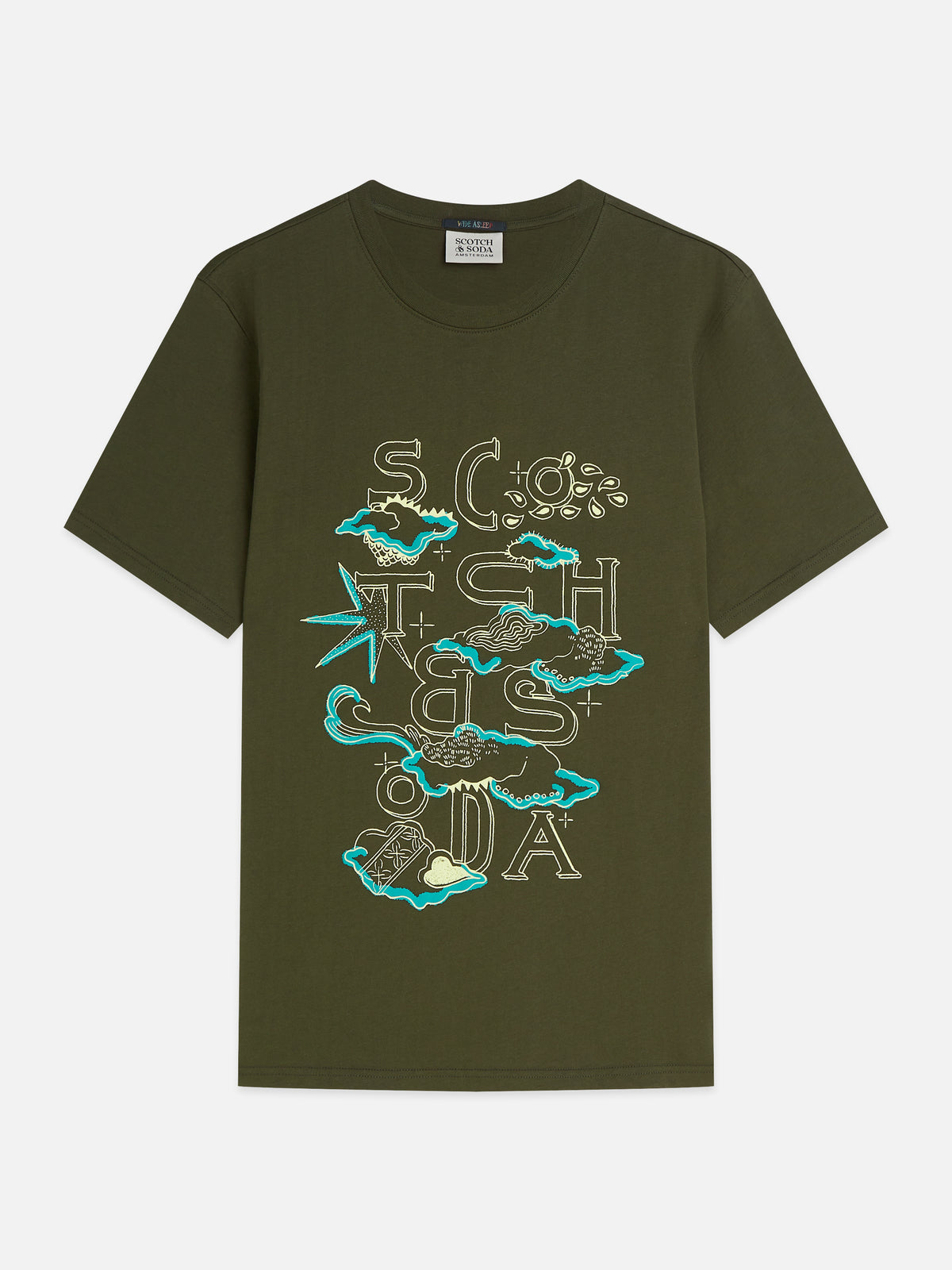 Front Artwork Regular-Fit T-Shirt - Forest Night