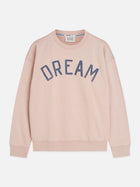 Front Artwork Washed Loose Fit Sweatshirt - Misty Rose