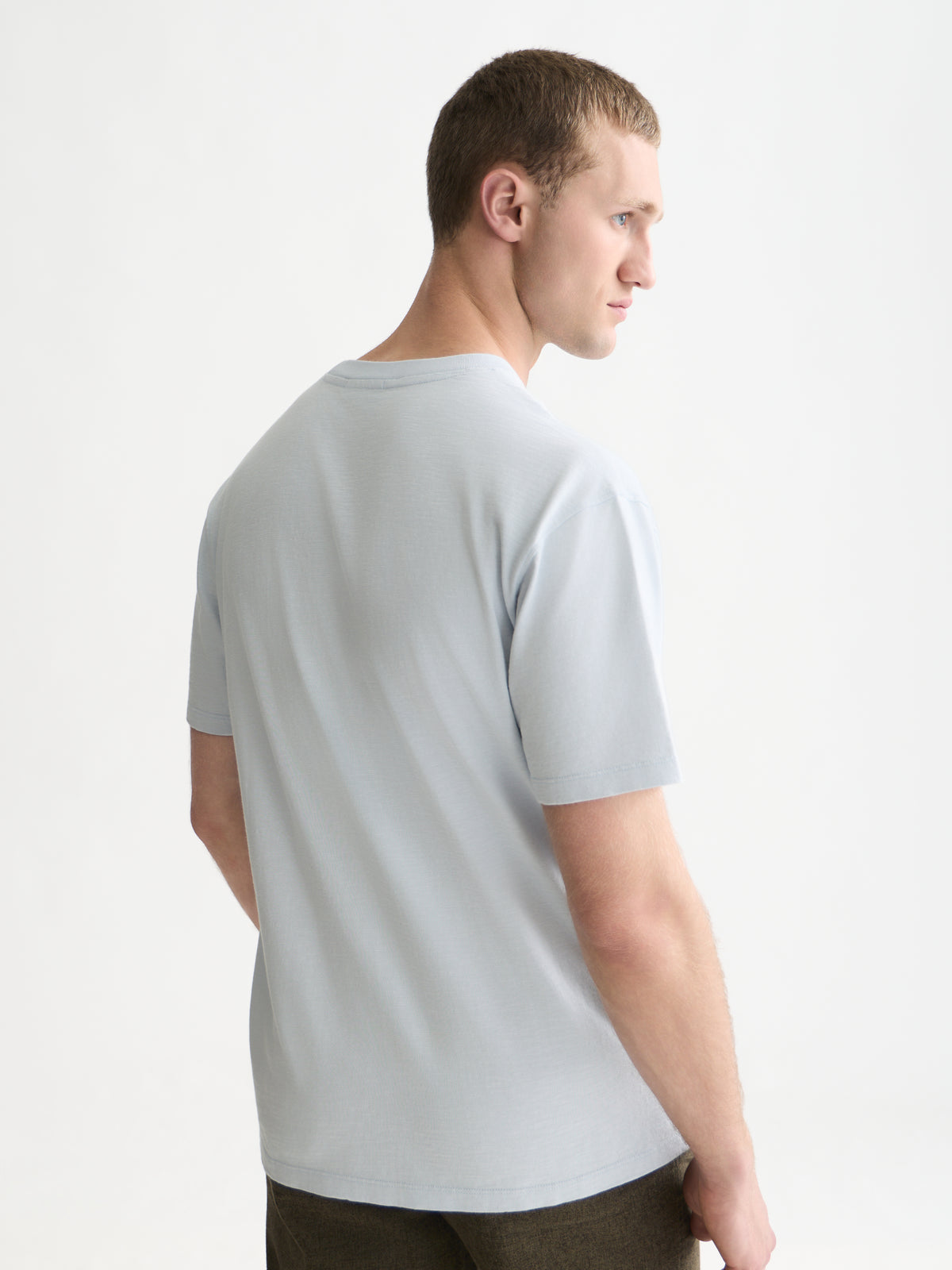 Embroidered Front Artwork Relaxed-Fit T-Shirt - Grey Dawn