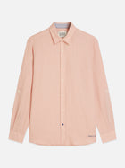 Solid Linen Regular Fit Shirt - Misty Rose