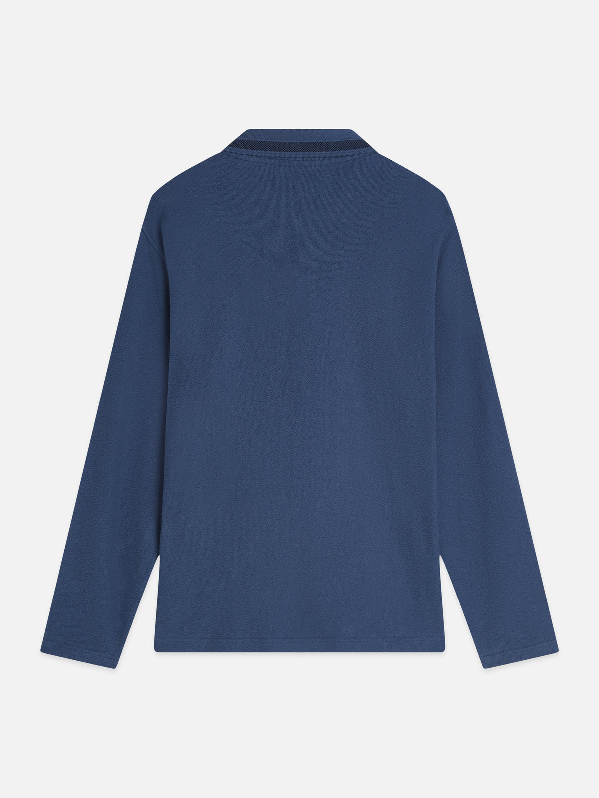 Structured Long Sleeved Polo - Ensign Blue