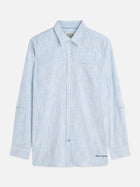 Structured Linen Blend Regular Fit Shirt - Windsurfer