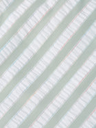 Striped Mid-Length Swim Shorts - Classic Stripe Oil Green