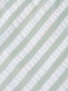 Striped Mid-Length Swim Shorts - Classic Stripe Oil Green