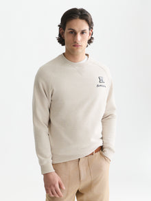 Melange Regular Fit Sweatshirt - Offwhite Melange