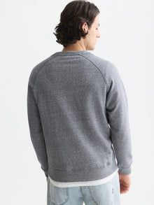 Melange Regular Fit Sweatshirt - Sky Captain Melange